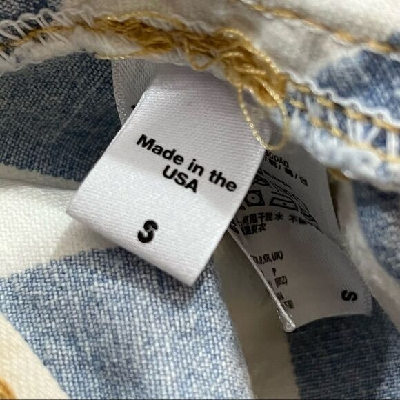 American Apparel High Waist Wide Stripe Circle Skirt Small - Picture 7 of 8